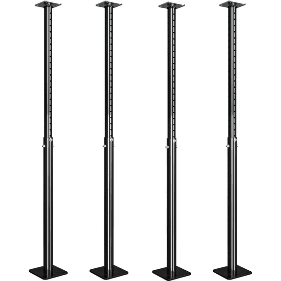 Maeklon 4 Pack Adjustable Floor Jacks Post, House Floor Leveling Lift, 55"-98" Bracket Height Range, Basement Support Pole Jacks, Floor Jack for House Lifting -18000 lbs Max Load Capacity
