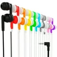 thumbnail image 1 of Maeline Bulk Wired Cord Stereo In-Ear Earbuds with 3.5mm Audio Plug Compatible with Phones/Laptops/Computers/Tablets/MP3 for Children/School/Airplane Travel - 400 Pack, Multi, 1 of 4