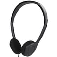 thumbnail image 1 of Maeline Bulk Wired Cord Stereo On-Ear Headphones with 3.5mm Audio Plug Compatible with Phones/Laptops/Computers/Tablets/MP3 for Children/School/Airplane Travel - 50 Pack, Black, 1 of 6