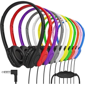 Maeline Casual Listening On-Ear Bluetooth, Multicolor, 10-Pack
