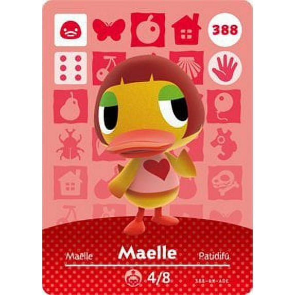 Maelle - Nintendo Animal Crossing Happy Home Designer Series 4 Amiibo Card - 388