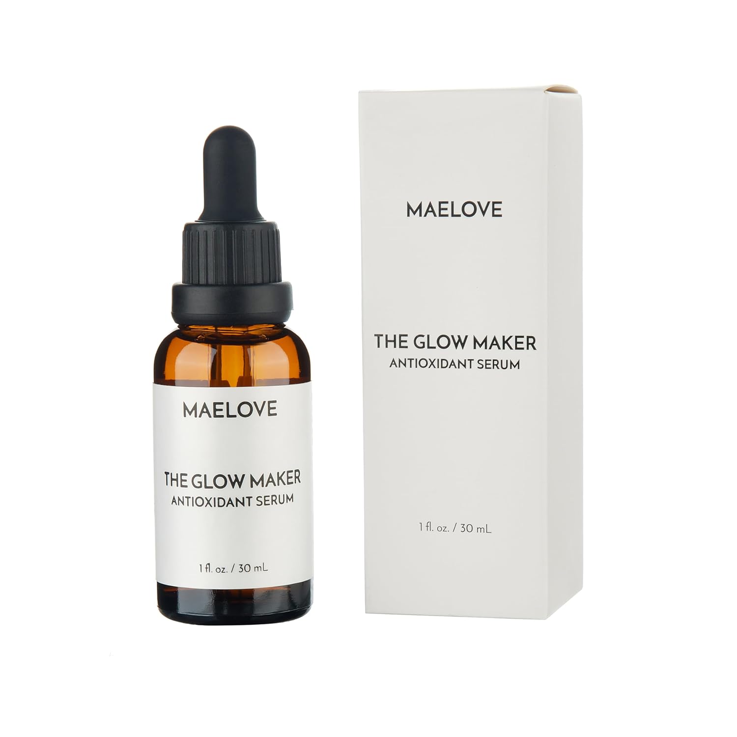 Maelove’s Antioxidant Serum featuring Vitamins C, E, Ferulic Acid and