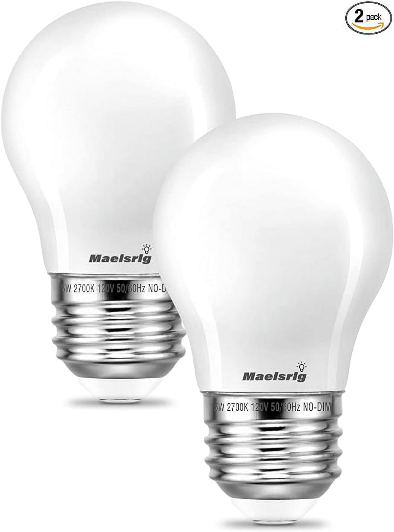  Mini E26 LED Fridge Bulb, 5W Replacement AC100-265V 3.5W  Refrigerator Bulbs, Compact Corn T10 Medium Screw Base Non-Dimmable  Waterproof Freezer Appliance Light Bulb, Daylight White 5000K, Pack of 4 :  Appliances