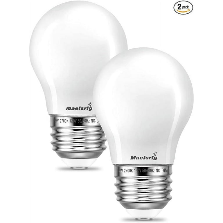Warm White A15 Appliance Light Bulb, 40W Equivalent, 120V, 2700K