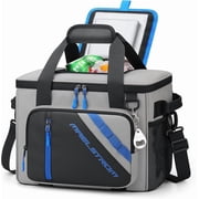 Maelstrom Cooler Bag, 30 Cans Beach Cooler, Large Leakproof Insulated Soft Cooler with Bottle Opener, Ice Chest, Portable Collapsible Cooler for Travel, Camping, Shopping
