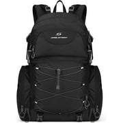 Maelstrom Hiking Backpack, 40L Waterproof Camping Daypack for Men and Women, Lightweight Travel Pack with Rain Cover-Black