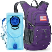 Maelstrom Hydration Backpack, Hiking Backpack with 2L/3L Water Bladder, High Flow Bite Valve Water Backpack Lightweight