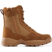 Maelstrom Military Tactical Work Boots, AR 670-1 Compliant, Coyote Brown, Size 11.5W