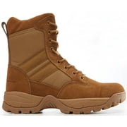 Maelstrom Military Tactical Work Boots, AR 670-1 Compliant, Coyote Brown, Size 11M