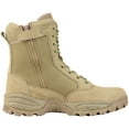 thumbnail image 1 of Maelstrom Military Tactical Work Boots with Side Zipper, Tan, Size 13M, 1 of 7