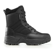 Maelstrom Military Tactical Work Waterproof Boots with Side Zipper, Black, Size 10W