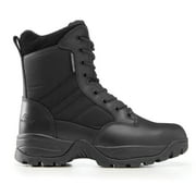 Maelstrom Military Tactical Work Waterproof Boots with Side Zipper, Black, Size 12W