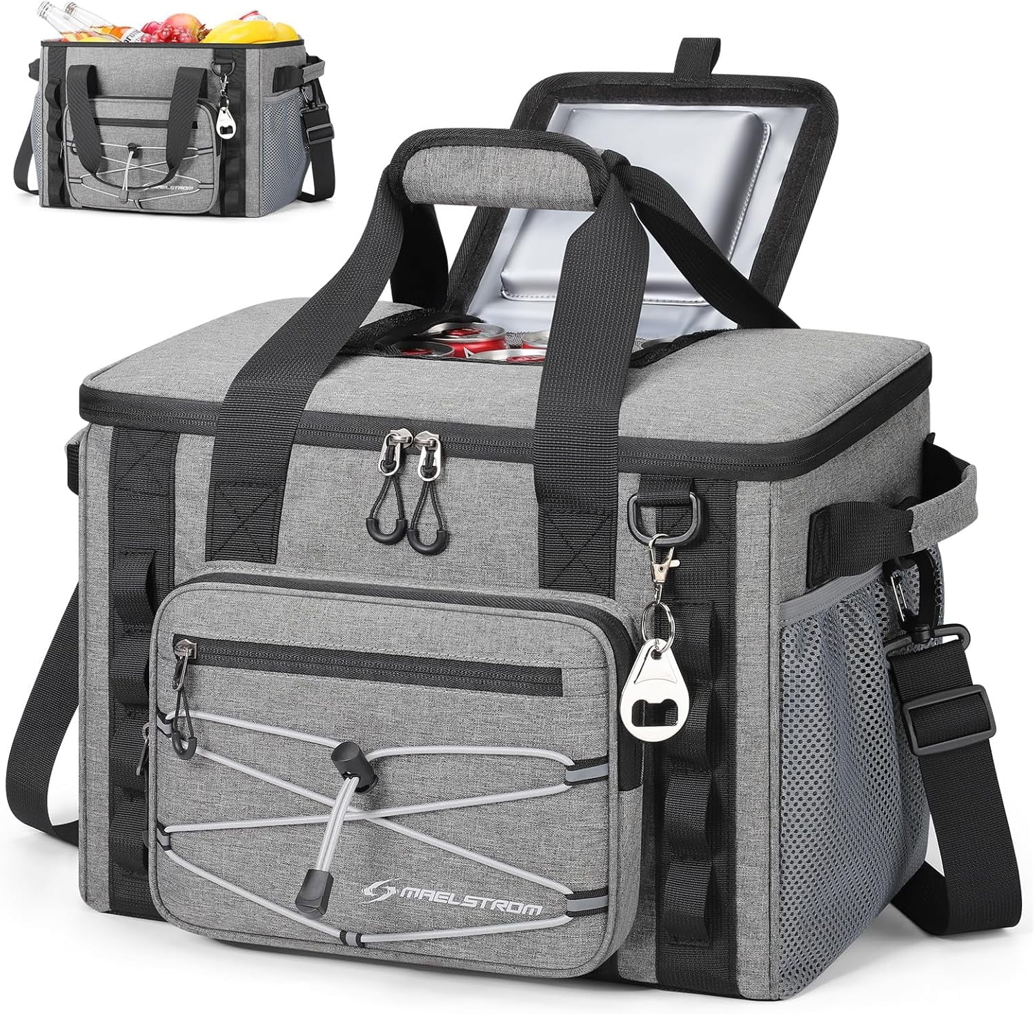 Maelstrom Soft Sided Cooler Bag, 30/40 Can Collapsible Ice Chest ...