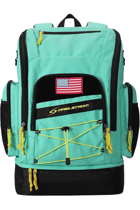 Swim Backpack,35L Swimming bag with Separate Shoes Compartment