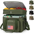 thumbnail image 1 of Maelstrom Tactical Lunch Box for Men, 23L Insulated Lunch Bag, Expandable Double Deck Cooler Bag, Lightweight Leakproof Tote Bag With Side Tissue Pocket, Suit For Men and Women, Army Green, 1 of 10
