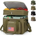 thumbnail image 1 of Maelstrom Tactical Lunch Box for Men, 23L Insulated Lunch Bag, Expandable Double Deck Cooler Bag, Lightweight Leakproof Tote Bag With Side Tissue Pocket, Suit For Men and Women, Khaki, 1 of 10