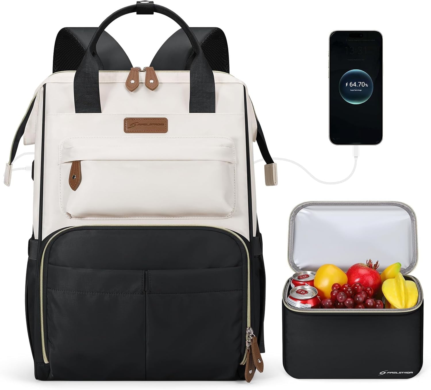 Maelstrom Travel Backpack for Women Men,Laptop Backpack Fits 15.6-17.3 Inch Laptop Water Resistant Carry On Backpack