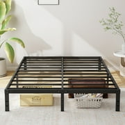 Maenizi 10 Inch California King Bed Frames Heavy Duty Metal Cal King Platform with Steel Slats Support, No Box Spring Needed, Noise Free, Black