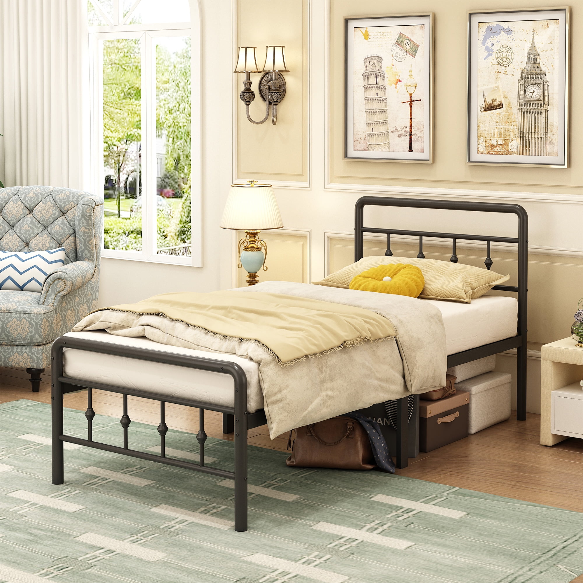 Twin Bed Frame With Headboard And Footboard