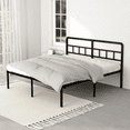 thumbnail image 1 of Maenizi 18 inch California King Size Bed Frame with Headboard, Metal Platform No Box Spring Needed /Easy Assembly/Noise Free/Black, 1 of 6