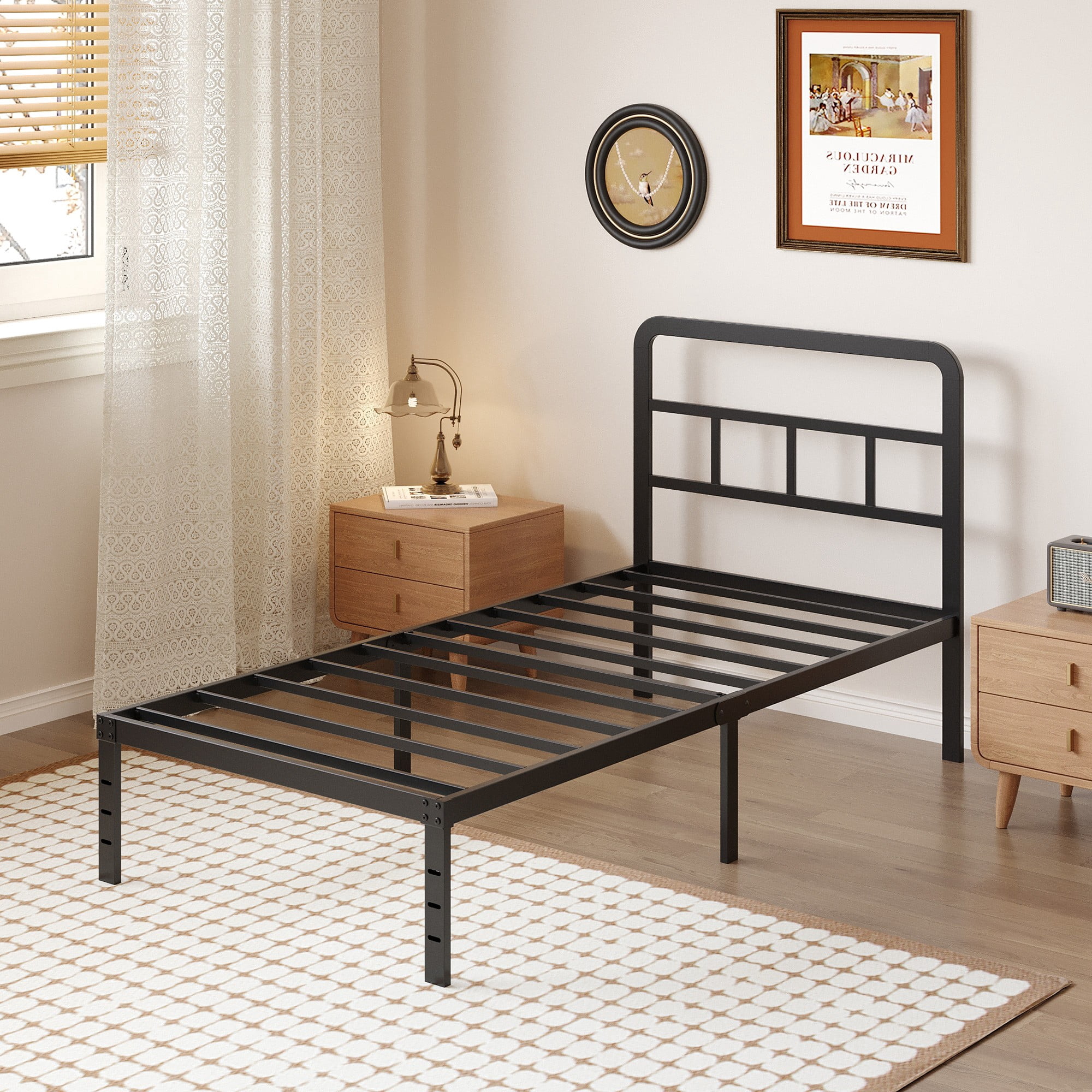 Maenizi, Bed Frame, Twin XL, 18 Inch, Metal Platform - Walmart.com