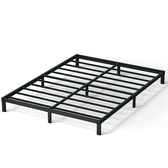 Maenizi 9 inch Queen Bed Frame Heavy Duty Low Profile Metal Platform No Box Spring Needed, Maximum Storage, Easy to Assembly, Noise Free, Black