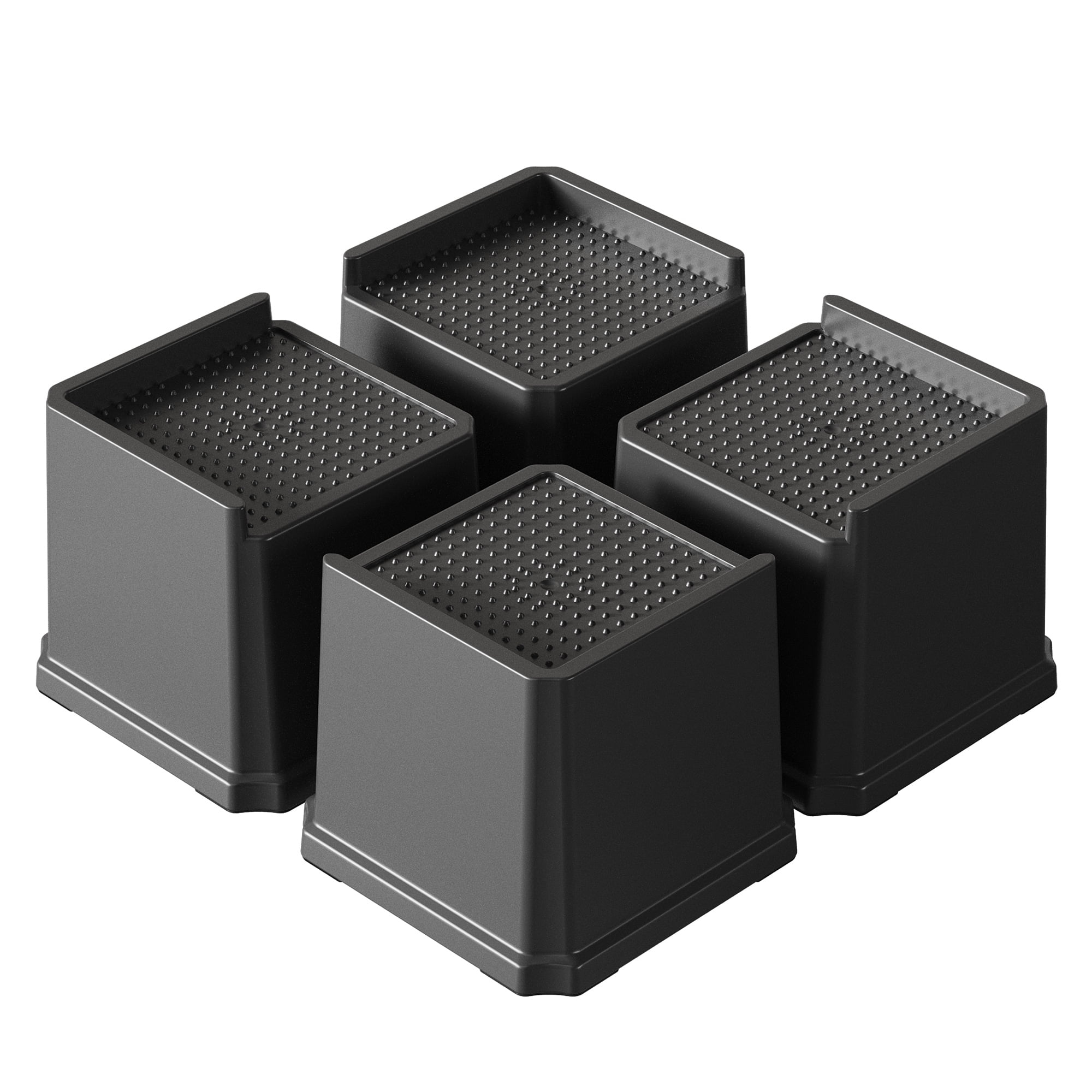 C Shape Riser Maenizi Bed Risers 4 inch Heavy Duty L Shaped Furniture Risers for ...
