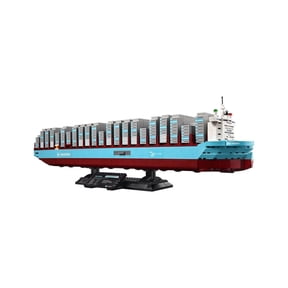 Maersk Container Cargo Ship Building Blocks, 1516PCS Large Freight Vessel Decor Brick Model, Adult DIY Collectible Marine Construction Toy