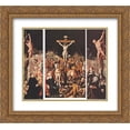 thumbnail image 1 of Maerten van Heemskerck 2x Matted 22x20 Gold Ornate Framed Art Print 'Crucifixion (Triptych)', 1 of 2