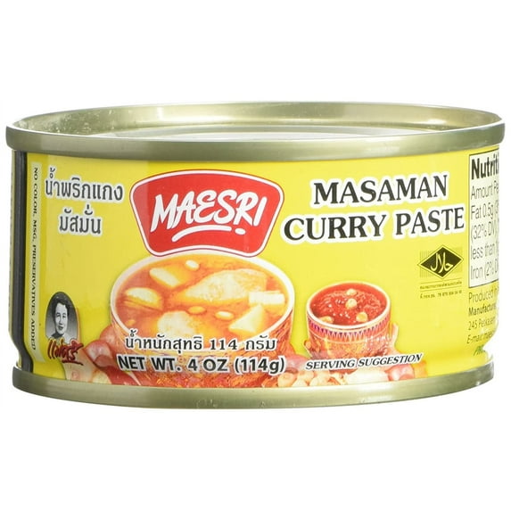 Maesri Masaman Curry Paste - 4 oz Pack of 4
