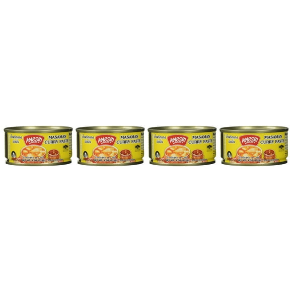 Maesri Thai Masaman Curry - 4 Oz (Pack of 4)