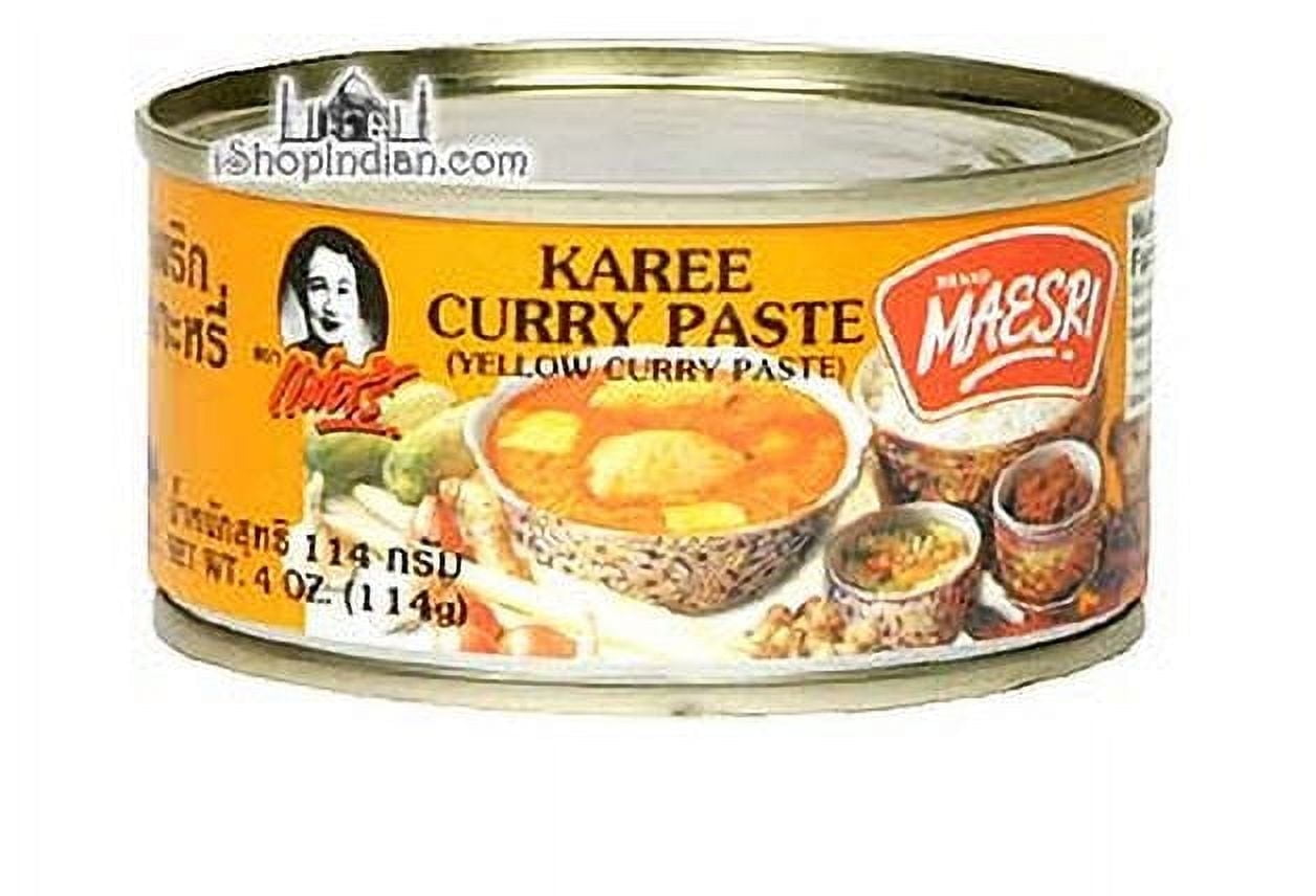 Maesri Yellow Curry Paste 4 oz Pack of 3