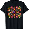 thumbnail image 1 of Maestra Cinco De Mayo Spanish Mexican Teacher T-ShirtMen and women, Black T-shirt, size: Extra large, 1 of 4