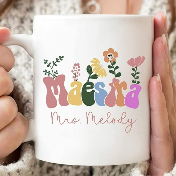 Maestra Mug, Gifts For Spanish Teacher, Spanish Classroom, Back To School Cup, Field Trip Mug For Teacher