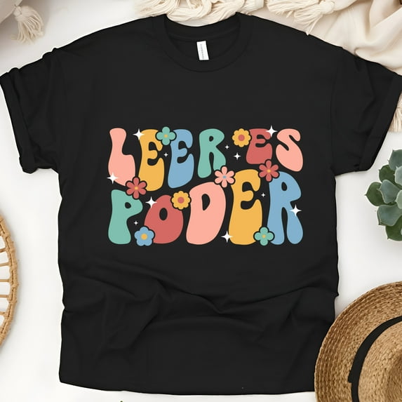 Maestra Serape Heart Pencil T-Shirt, Bilingual Teacher Shirt, Black, Size L