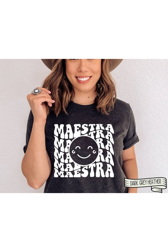Maestra Shirt, Retro Teacher Gift, Teacher Gifts For Teachers, School Tee Spanish Tee, Spanish Teacher Shirt, Teacher Appreciation