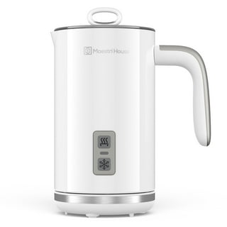 21 Ounce Detachable Smart Touch Digital Milk Frother Pot, White MMF9304 -  White - The Home Depot