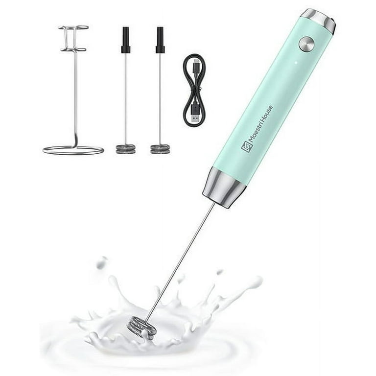 Electric Milk Frother Blue