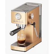 Maestri House Espresso Machine with Milk Frother, 20 Bar Italian ULKA Pump, 1.3L Water Tank for Cappuccino & Latte, Gold