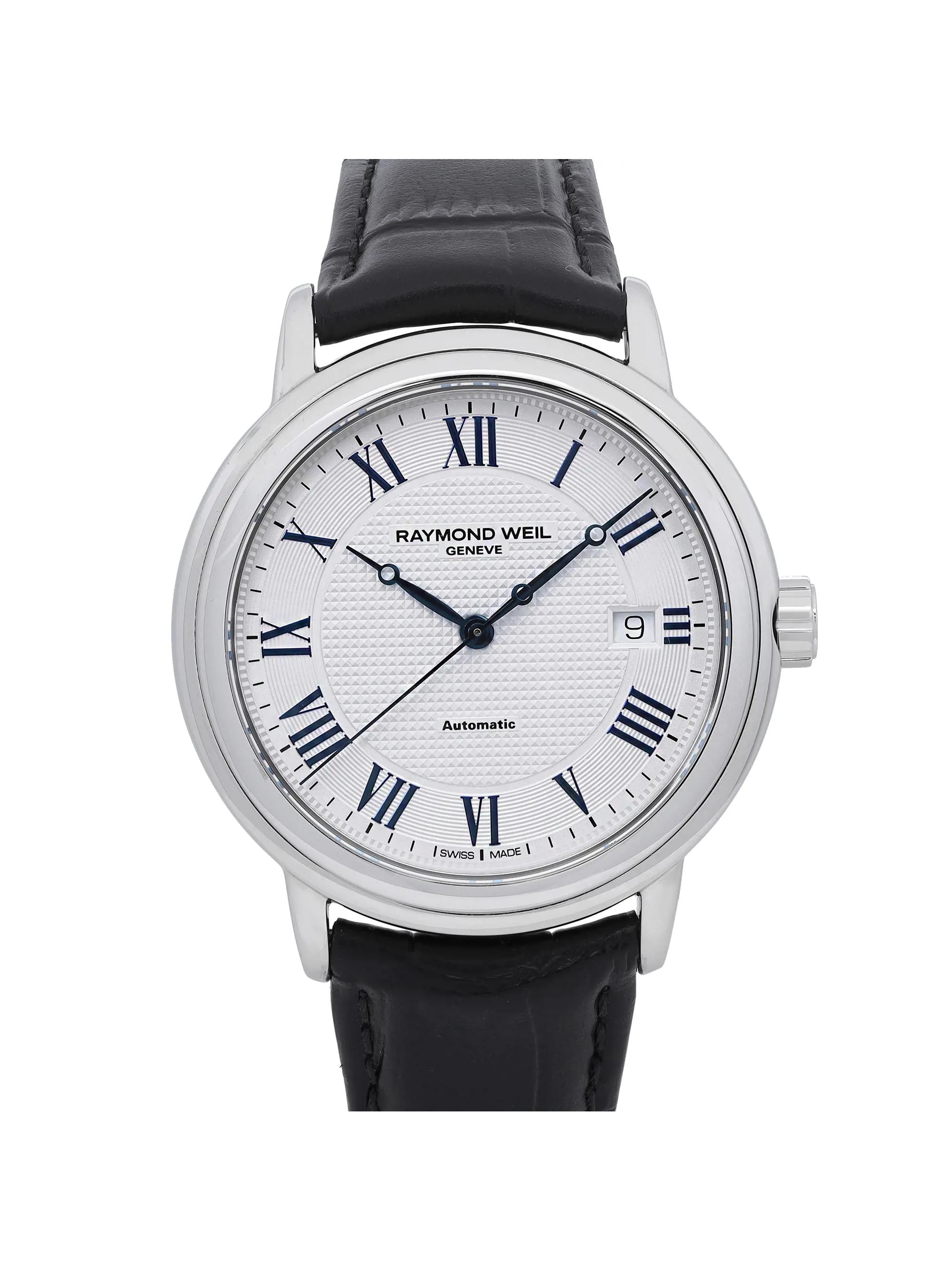 RAYMOND WEIL Maestro Automatic Silver Dial Mens Watch 2837-STC-00659