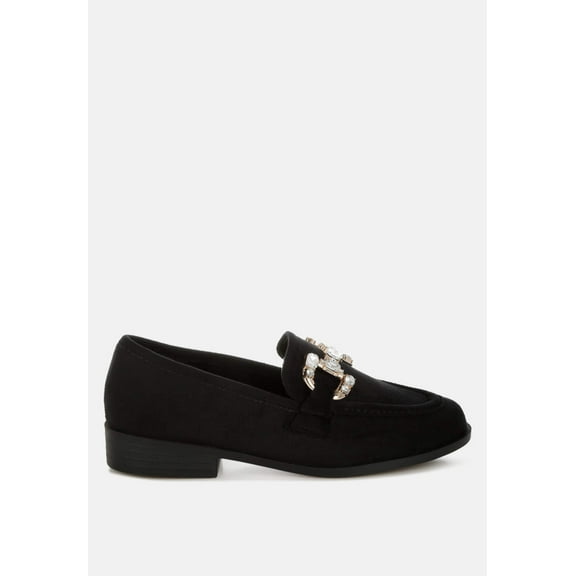 Maestro Diamante Embellished Horsebit Loafers