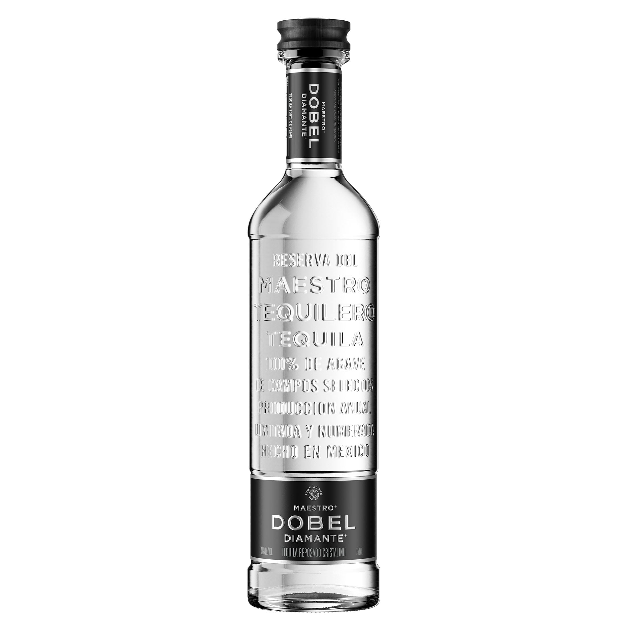 Maestro Dobel Diamante Tequila, 750 ml Glass Bottle, 40% ABV