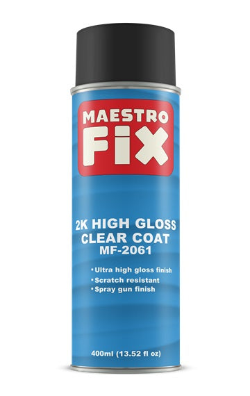 SprayMax 2K Matte Clear Coat 400 Ml – 6 Cans, USC Aerosol, Made In USA