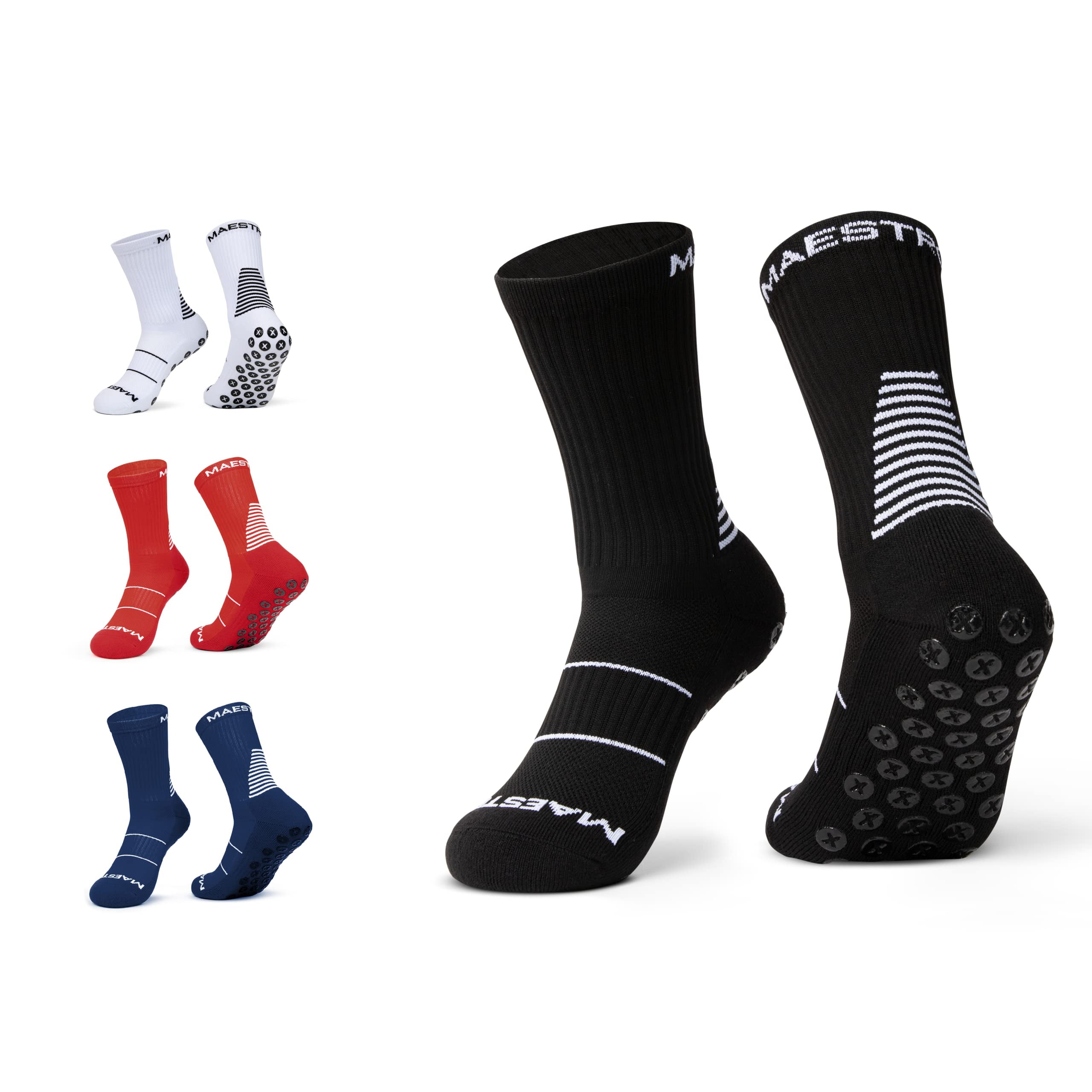 Maestro Grip Socks - Anti-Slip Socks for Men - Football, Basketball ...