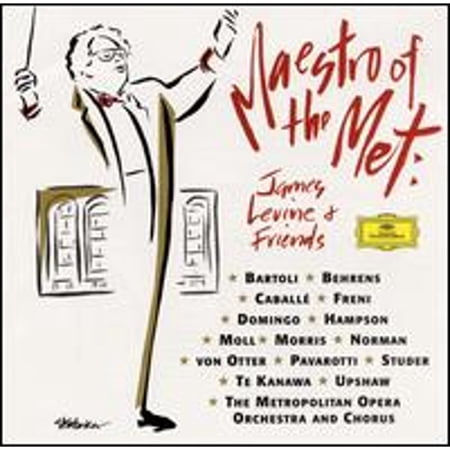 Maestro of the Met: James Levine and Friends (CD) by Anne Sofie von Otter (vocals), Anne Wilkens (vocals), Cecilia Bartoli (vocals), Cheryl Studer (vocals), Dawn Upshaw (vocals);...