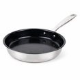 thumbnail image 1 of Alva Maestro Nonstick Stainless Steel Frying Pan 9.5" - Easy to Clean, Oven Safe and Made without Harmful Chemicals - Induction and All Stovetop Compatible with Even Heat Distribution, 1 of 9