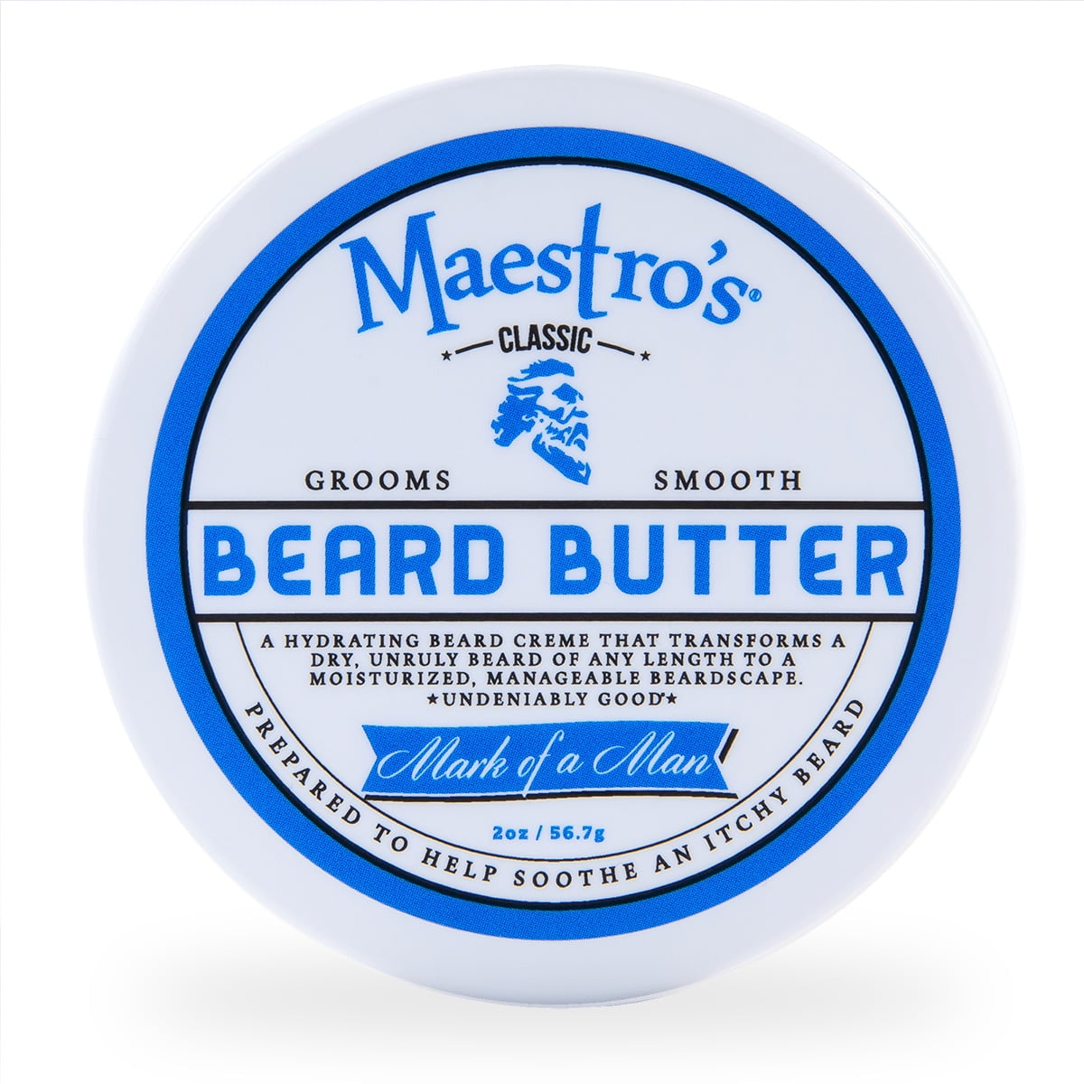 Maestro's Classic 4oz Beard Butter, Mark of a Man Blend - No Oily ...