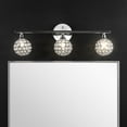 thumbnail image 1 of JONATHAN Y Maeve 23" 3-Light Iron/Glass Contemporary Glam LED Vanity Light, Chrome, 1 of 6