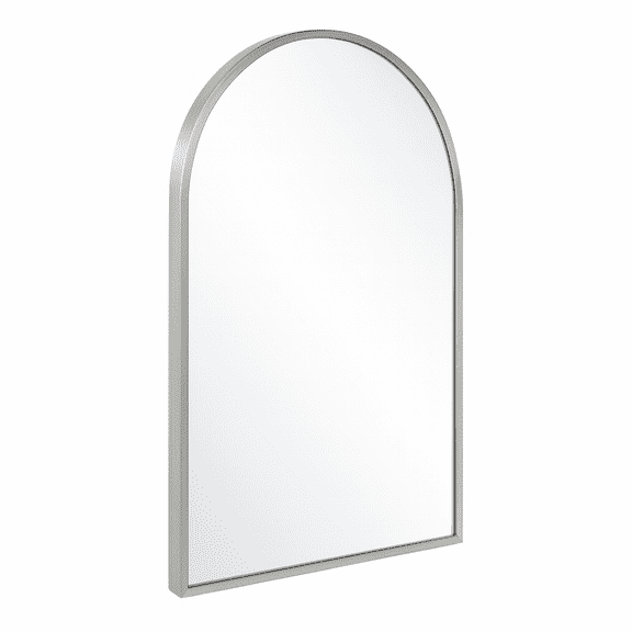 Design House Maeve Modern Silver Arched Mirror, 30" x 20"