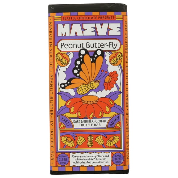 Maeve By Seattle - Chocolate Truffle Peanut Butterful - 2.5 Oz, Case of 12
